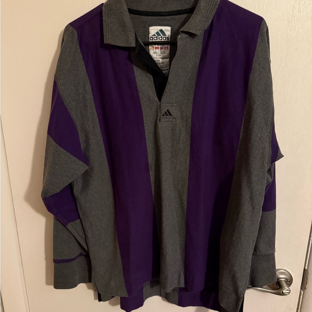 Adidas Gray Cotton Shirt